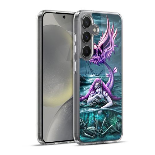 Sarah Richter Gothic Mermaid With Skeleton Pirate Soft Gel Case for Samsung Galaxy S24+ 5G & MagSafe