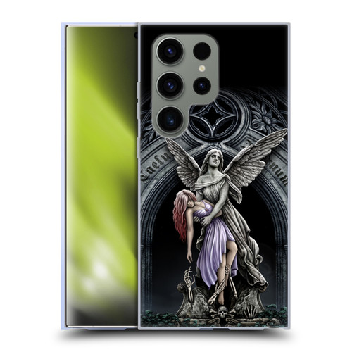 Sarah Richter Gothic Stone Angel With Skull Soft Gel Case for Samsung Galaxy S24 Ultra 5G