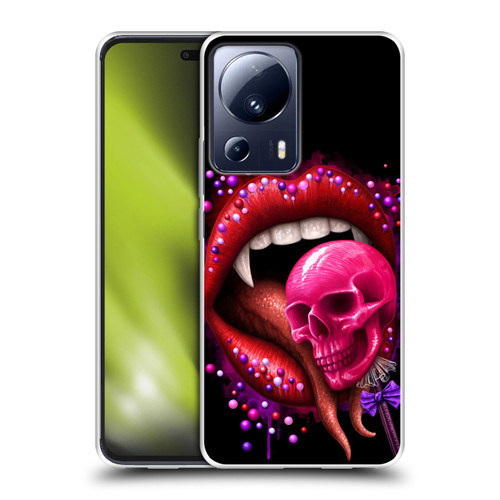 Sarah Richter Skulls Red Vampire Candy Lips Soft Gel Case for Xiaomi 13 Lite 5G
