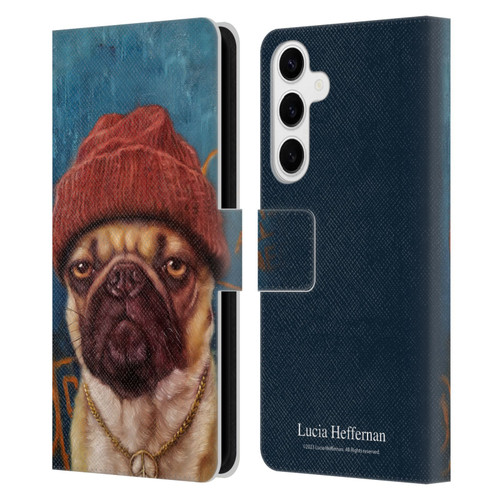 Lucia Heffernan Art Monday Mood Leather Book Wallet Case Cover For Samsung Galaxy S24+ 5G