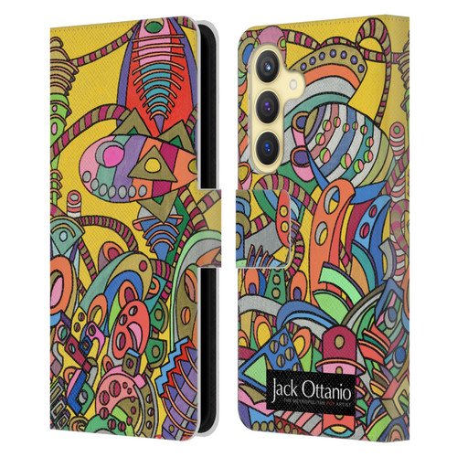 Jack Ottanio Art Venus City Leather Book Wallet Case Cover For Samsung Galaxy S24 5G