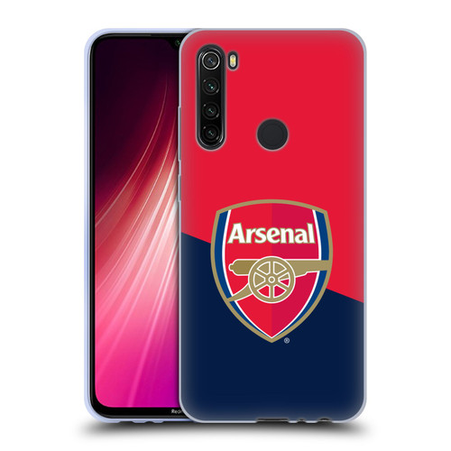 Arsenal FC Crest 2 Red & Blue Logo Soft Gel Case for Xiaomi Redmi Note 8T