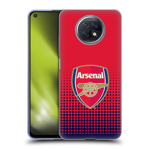 Arsenal FC Crest 2 Fade Soft Gel Case for Xiaomi Redmi Note 9T 5G