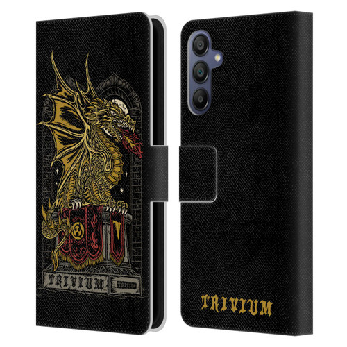 Trivium Graphics Big Dragon Leather Book Wallet Case Cover For Samsung Galaxy A15