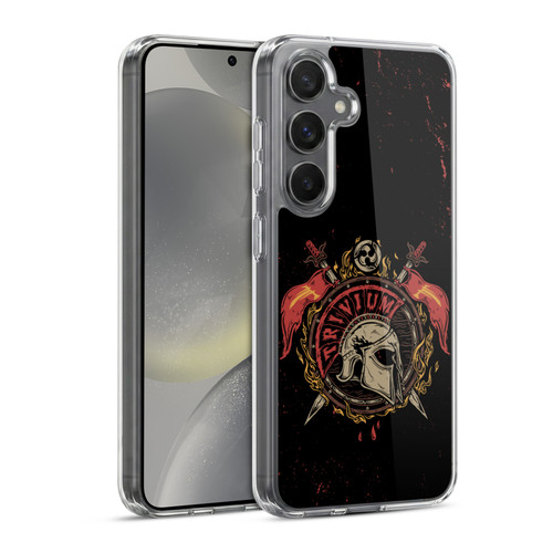 Trivium Graphics Knight Helmet Soft Gel Case for Samsung Galaxy S24 5G & MagSafe