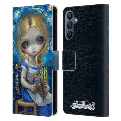 Strangeling Art Impressionist Night Leather Book Wallet Case Cover For Samsung Galaxy A15