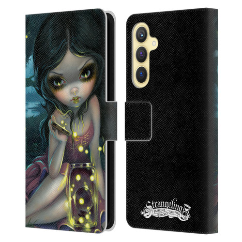 Strangeling Art Fireflies in Summer Leather Book Wallet Case Cover For Samsung Galaxy S23 FE 5G