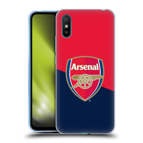 Arsenal FC Crest 2 Red & Blue Logo Soft Gel Case for Xiaomi Redmi 9A / Redmi 9AT