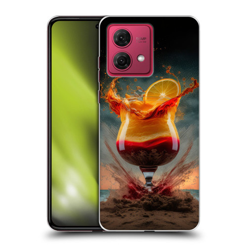Spacescapes Cocktails Summer On The Beach Soft Gel Case for Motorola Moto G84 5G