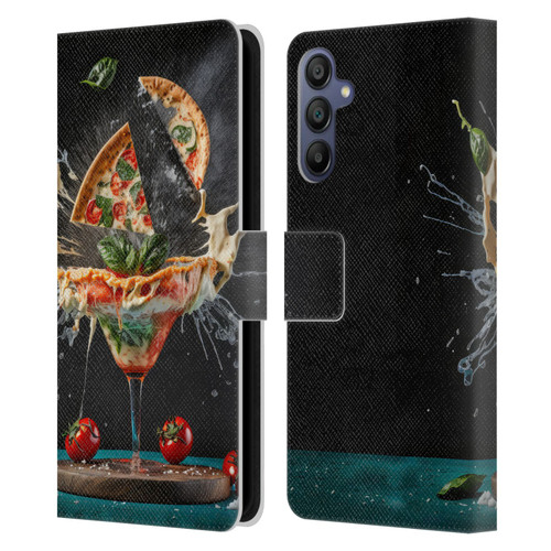 Spacescapes Cocktails Margarita Martini Blast Leather Book Wallet Case Cover For Samsung Galaxy A15