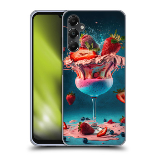 Spacescapes Cocktails Frozen Strawberry Daiquiri Soft Gel Case for Samsung Galaxy A05s