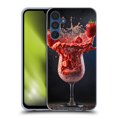 Spacescapes Cocktails Strawberry Infusion Daiquiri Soft Gel Case for Samsung Galaxy A15
