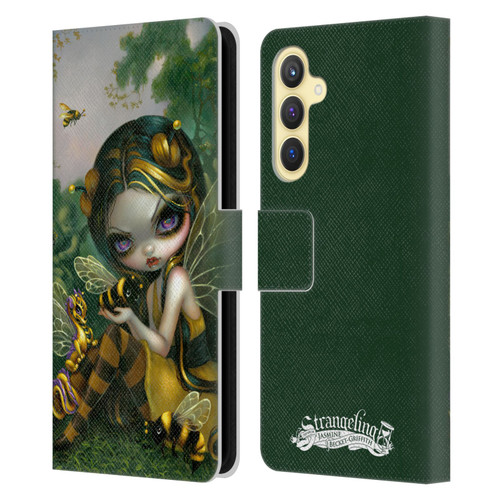 Strangeling Dragon Bee Fairy Leather Book Wallet Case Cover For Samsung Galaxy S23 FE 5G
