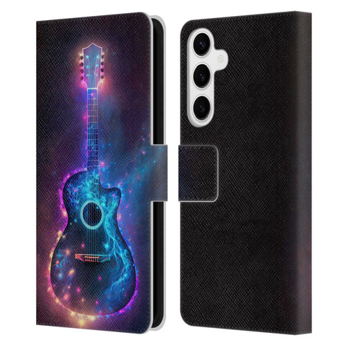 Wumples Cosmic Arts Guitar Leather Book Wallet Case Cover For Samsung Galaxy S24+ 5G