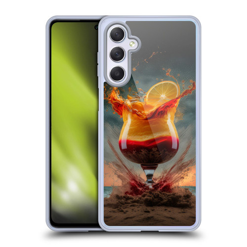 Spacescapes Cocktails Summer On The Beach Soft Gel Case for Samsung Galaxy M54 5G