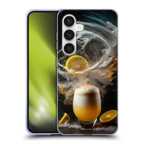 Spacescapes Cocktails Explosive Elixir, Whisky Sour Soft Gel Case for Samsung Galaxy S24 5G