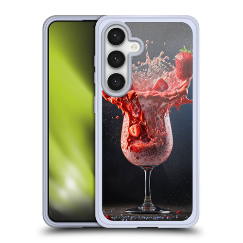 Spacescapes Cocktails Strawberry Infusion Daiquiri Soft Gel Case for Samsung Galaxy S24 5G