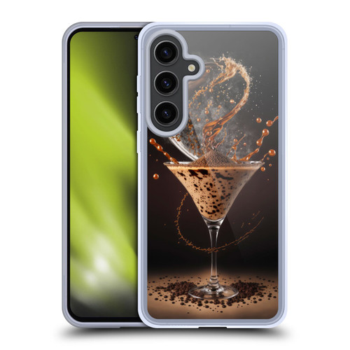 Spacescapes Cocktails Contemporary, Espresso Martini Soft Gel Case for Samsung Galaxy S24+ 5G