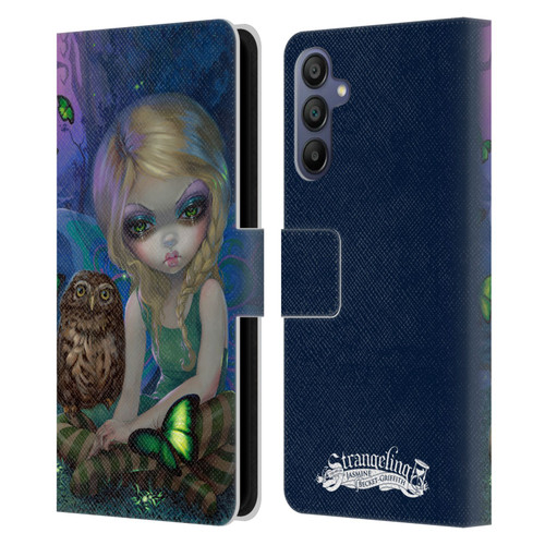 Strangeling Fairy Art Summer with Owl Leather Book Wallet Case Cover For Samsung Galaxy A15