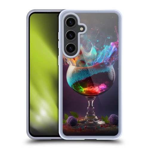 Spacescapes Cocktails Universal Magic Soft Gel Case for Samsung Galaxy S24+ 5G