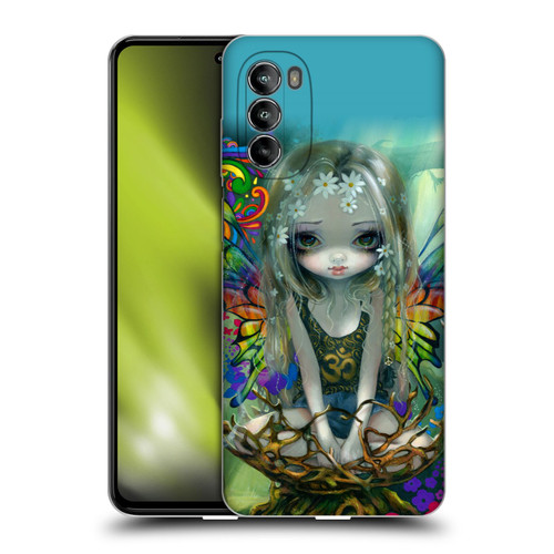 Strangeling Fairy Art Rainbow Winged Soft Gel Case for Motorola Moto G82 5G
