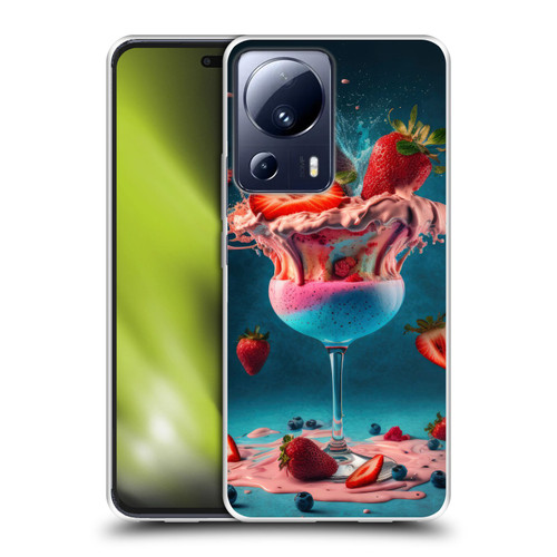 Spacescapes Cocktails Frozen Strawberry Daiquiri Soft Gel Case for Xiaomi 13 Lite 5G