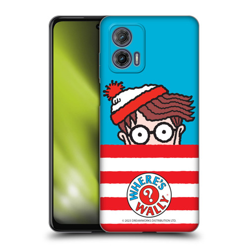 Where's Wally? Graphics Half Face Soft Gel Case for Motorola Moto G73 5G