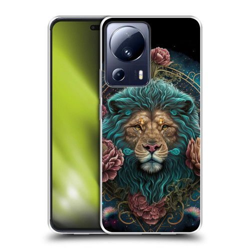 Spacescapes Floral Lions Aqua Mane Soft Gel Case for Xiaomi 13 Lite 5G