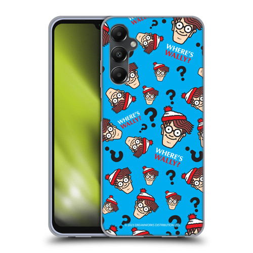 Where's Wally? Graphics Head Pattern Soft Gel Case for Samsung Galaxy A05s