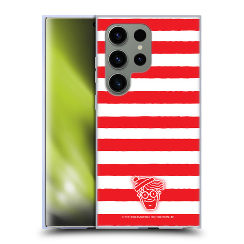 Where's Wally? Graphics Stripes Red Soft Gel Case for Samsung Galaxy S24 Ultra 5G