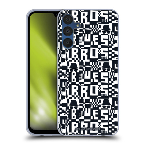The Blues Brothers Graphics Pattern Soft Gel Case for Samsung Galaxy A15