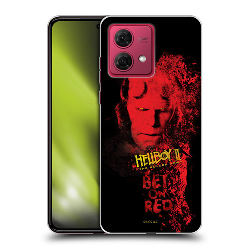 Hellboy II Graphics Bet On Red Soft Gel Case for Motorola Moto G84 5G