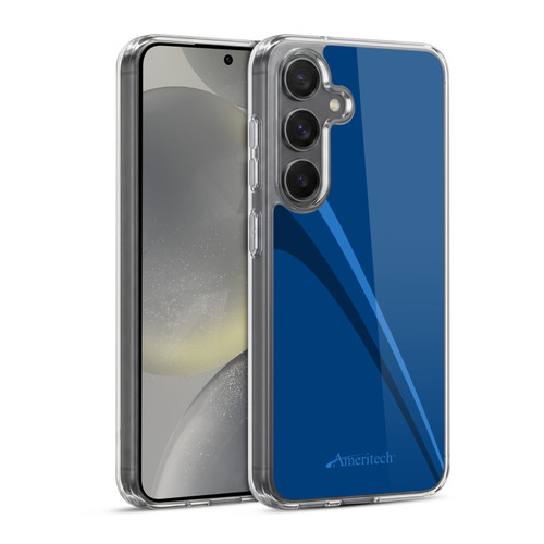 Ameritech Graphics Blue Mono Lines Soft Gel Case for Samsung Galaxy S24 5G & MagSafe