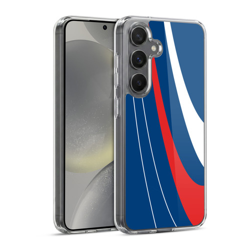 Ameritech Graphics Red And White Swirl Soft Gel Case for Samsung Galaxy S24 5G & MagSafe