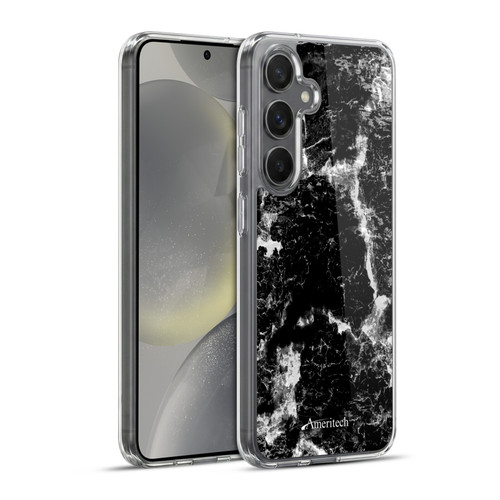 Ameritech Graphics Black Marble Soft Gel Case for Samsung Galaxy S24+ 5G & MagSafe