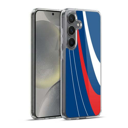 Ameritech Graphics Red And White Swirl Soft Gel Case for Samsung Galaxy S24+ 5G & MagSafe