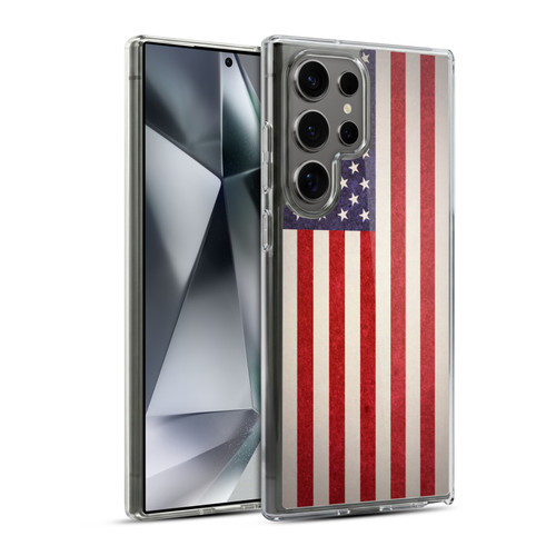 Ameritech Graphics American Flag Soft Gel Case for Samsung Galaxy S24 Ultra 5G & MagSafe