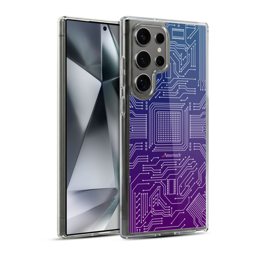 Ameritech Graphics Circuit Board Soft Gel Case for Samsung Galaxy S24 Ultra 5G & MagSafe