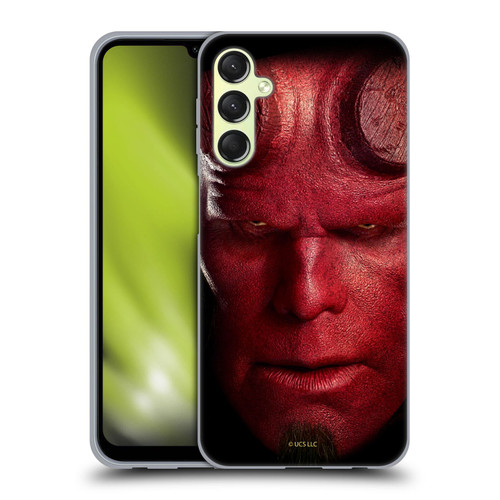 Hellboy II Graphics Face Portrait Soft Gel Case for Samsung Galaxy A24 4G / Galaxy M34 5G