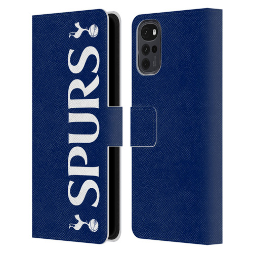 Tottenham Hotspur F.C. Badge SPURS Leather Book Wallet Case Cover For Motorola Moto G22