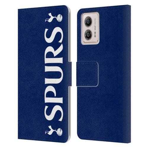 Tottenham Hotspur F.C. Badge SPURS Leather Book Wallet Case Cover For Motorola Moto G53 5G