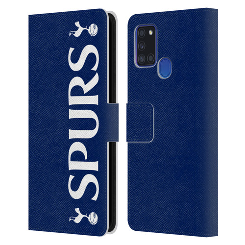 Tottenham Hotspur F.C. Badge SPURS Leather Book Wallet Case Cover For Samsung Galaxy A21s (2020)