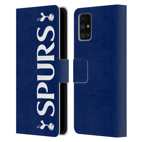 Tottenham Hotspur F.C. Badge SPURS Leather Book Wallet Case Cover For Samsung Galaxy M31s (2020)