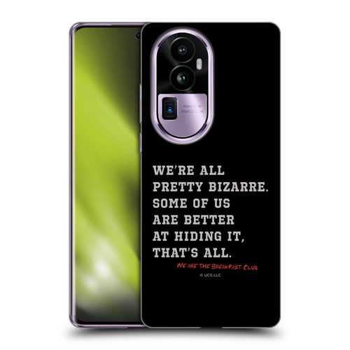 The Breakfast Club Graphics Typography Soft Gel Case for OPPO Reno10 Pro+