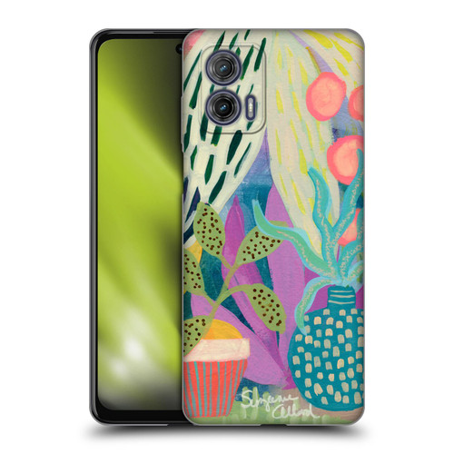 Suzanne Allard Floral Art Palm Heaven Soft Gel Case for Motorola Moto G73 5G