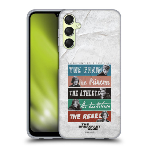 The Breakfast Club Graphics In Detention Since 1984 Soft Gel Case for Samsung Galaxy A24 4G / Galaxy M34 5G