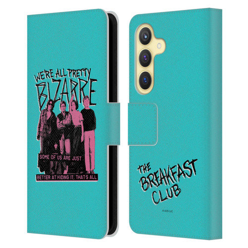 The Breakfast Club Graphics We're All Pretty Bizarre Leather Book Wallet Case Cover For Samsung Galaxy S24 5G