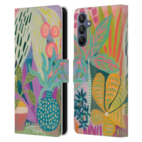 Suzanne Allard Floral Art Palm Heaven Leather Book Wallet Case Cover For Samsung Galaxy A15
