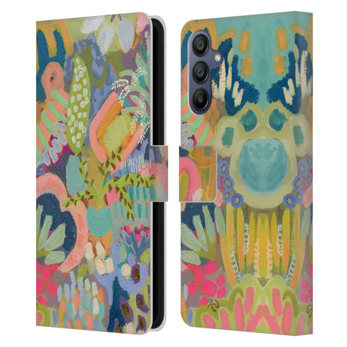 Suzanne Allard Floral Art Summer Fiesta Leather Book Wallet Case Cover For Samsung Galaxy A15