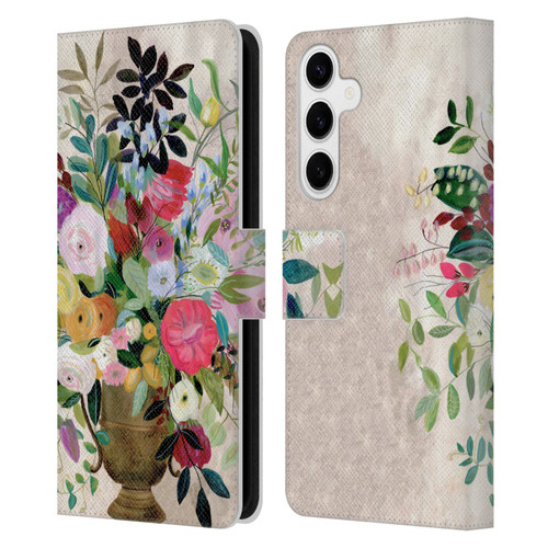 Suzanne Allard Floral Art Beauty Enthroned Leather Book Wallet Case Cover For Samsung Galaxy S24+ 5G